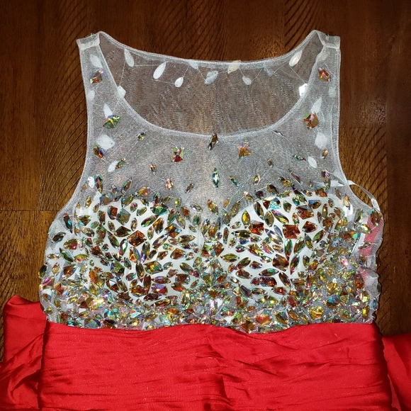 Sparkly Red Women's Dress - Picture 14 of 17